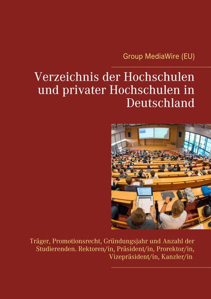 Produktbild: Verzeichnis der Hochschulen und privater Hochschulen in Deutschland