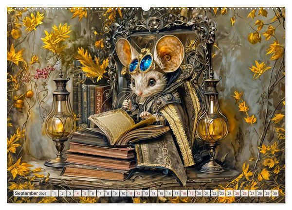 Produktbild: Steampunk Fabelwelten - Magische Kreaturen in Fantasiewelten (hochwertiger Premium Wandkalender 2027 DIN A2 quer), Kunstdruck in Hochglanz
