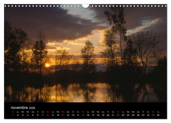Produktbild: Couchers de soleil (Calendrier mural 2026 DIN A3 vertical), CALVENDO calendrier mensuel