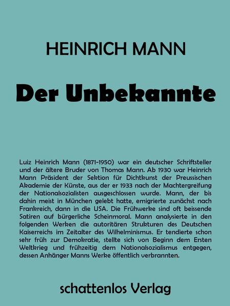 Produktbild: Der Unbekannte