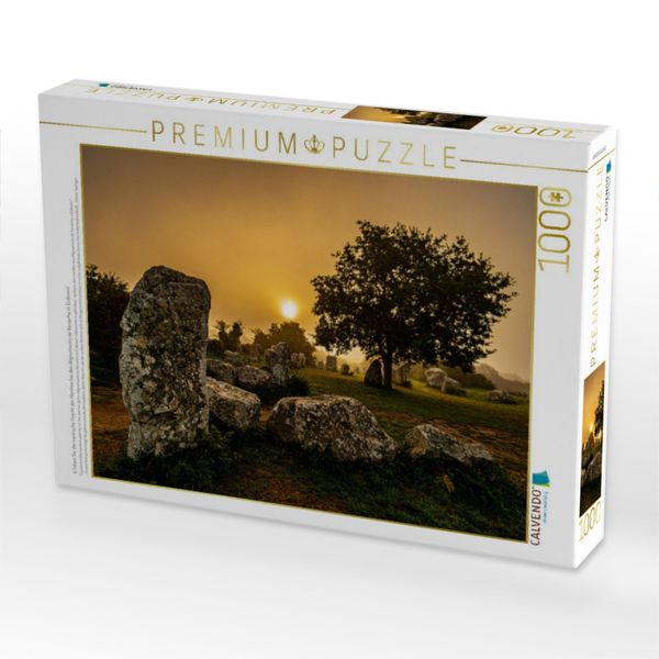 Produktbild: CALVENDO Puzzle Erleben Sie die mystische Pracht der Menhire bei den Alignements de Kerzerho in Erdeven! | 1000 Teile Lege-Gr&ouml;&szlig;e 64x48cm Foto-Puzzle f&uuml;r gl&uuml;ckliche Stunden