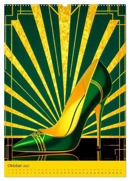 Produktbild: Art Deco Luxury &ndash; Golden Twenties (Wandkalender 2027 DIN A2 hoch), CALVENDO Monatskalender