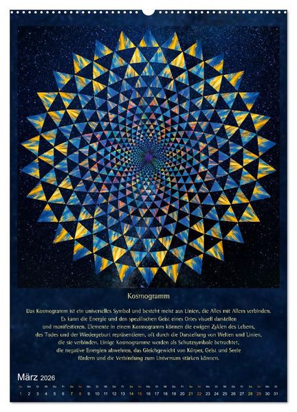 Produktbild: Heilige Geometrie und Bilder der Neuen Zeit (hochwertiger Premium Wandkalender 2026 DIN A2 hoch), Kunstdruck in Hochglanz