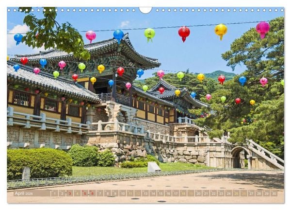 Produktbild: S&uuml;dkorea: Zwischen gelbem und japanischem Meer (Wandkalender 2026 DIN A3 quer), CALVENDO Monatskalender