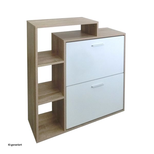 Produktbild: HTI-Living Schuhschrank Lisa Sonoma-Wei&szlig; Schuhschrank Lisa Sonoma-Wei&szlig;