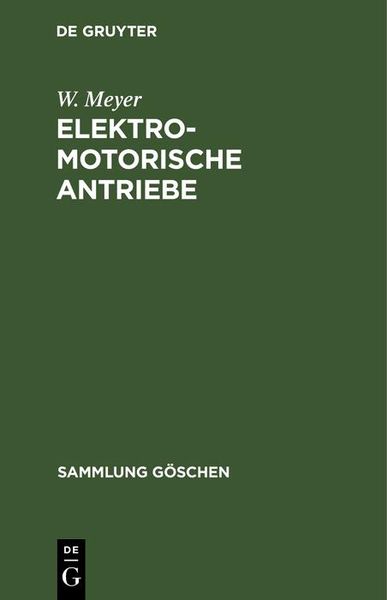 Produktbild: Elektromotorische Antriebe