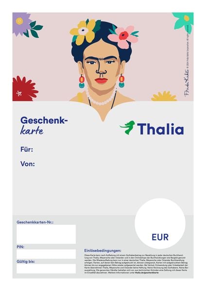 Geschenkkarte Frida Kahlo PDF