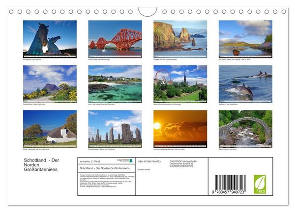 Produktbild: Schottland - Der Norden Gro&szlig;britanniens (Wandkalender 2026 DIN A4 quer), CALVENDO Monatskalender