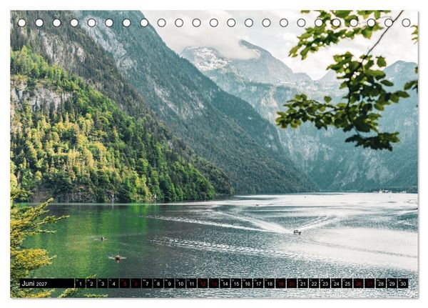 Produktbild: Bayrische Seen und W&auml;lder (Tischkalender 2027 DIN A5 quer), CALVENDO Monatskalender