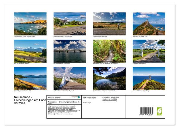 Produktbild: Neuseeland - Entdeckungen am Ende der Welt (hochwertiger Premium Wandkalender 2026 DIN A2 quer), Kunstdruck in Hochglanz