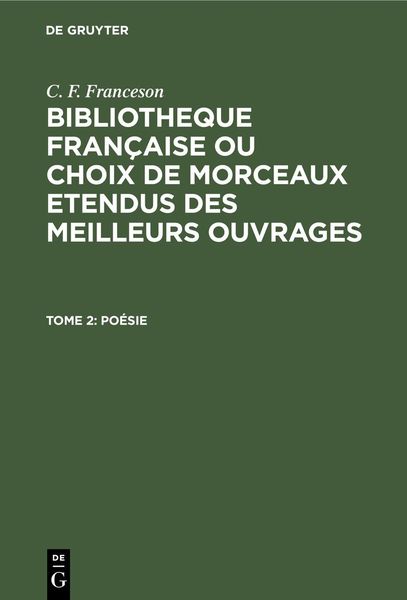 Produktbild: Po&eacute;sie