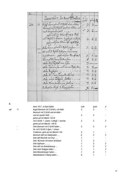 Produktbild: Das Sankt Galler Probenbuch. Aufzeichnungen von M&uuml;nzproben der Stadt St. Gallen von 1617 bis 1695, 1. Auflage 2024