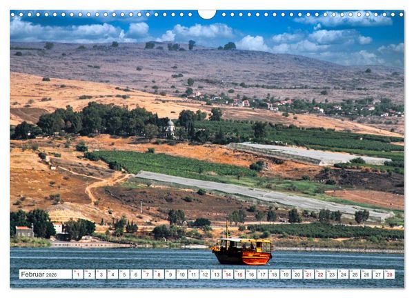 Produktbild: Biblische Orte in Israel mit Bibelstellen (Wandkalender 2026 DIN A3 quer), CALVENDO Monatskalender