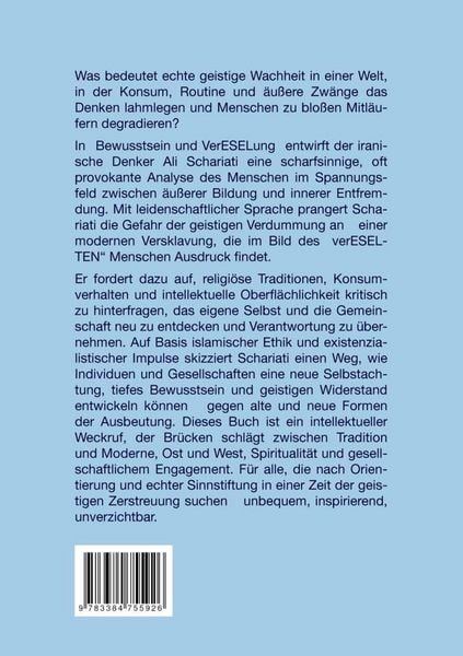 Produktbild: Bewusstsein und verESELung