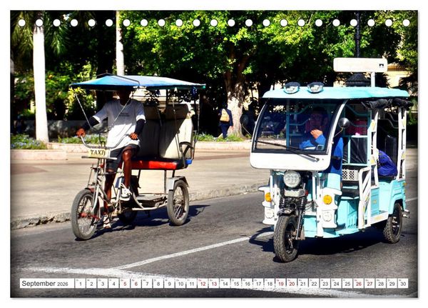 Produktbild: ECO TAXI - Umweltfreundlich in die Zukunft (Tischkalender 2026 DIN A5 quer), CALVENDO Monatskalender