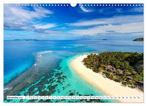 Produktbild: Reif f&uuml;r die S&uuml;dsee. Reise von Fidschi bis Bora Bora (Wandkalender 2026 DIN A3 quer), CALVENDO Monatskalender