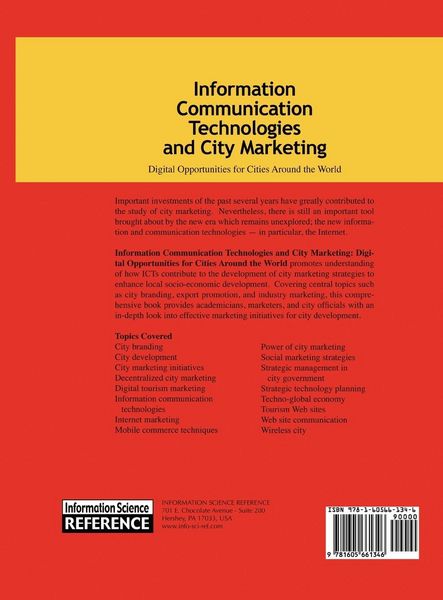 Produktbild: Information Communication Technologies and City Marketing