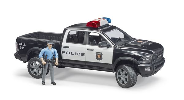 Produktbild: bruder 02505 RAM 2500 Polizei Pickup mit L+S-Modul und Polizist