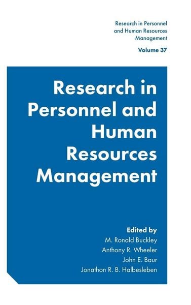 Produktbild: Research in Personnel and Human Resources Management