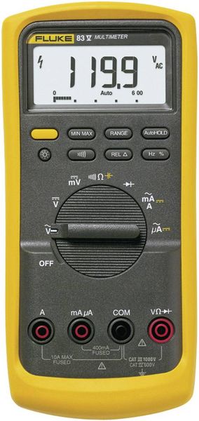 Fluke 83V/EUR Hand-Multimeter digital CAT III 1000 V, CAT IV 600V Anzeige (Counts): 6000