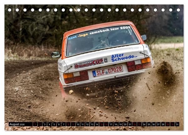 Produktbild: SCHNELL! AUTHENTISCH! MITTENDRIN! - RALLYE! (Tischkalender 2026 DIN A5 quer), CALVENDO Monatskalender