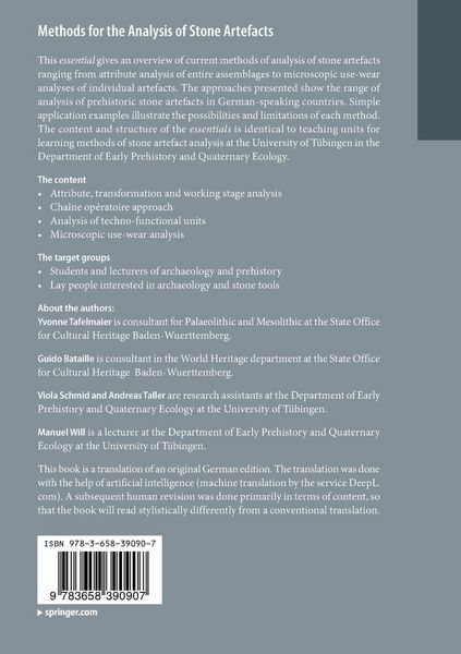 Produktbild: Methods for the Analysis of Stone Artefacts
