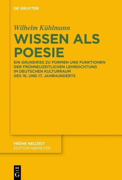 Produktbild: Wissen als Poesie