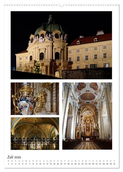 Produktbild: Stifte und Kl&ouml;ster in &Ouml;sterreich (hochwertiger Premium Wandkalender 2026 DIN A2 hoch), Kunstdruck in Hochglanz