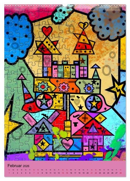 Produktbild: Puzzleteile (Wandkalender 2026 DIN A2 hoch), CALVENDO Monatskalender
