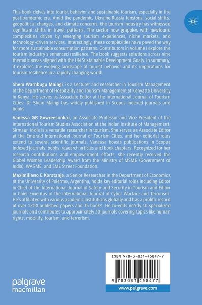 Produktbild: Tourist Behaviour and the New Normal, Volume I