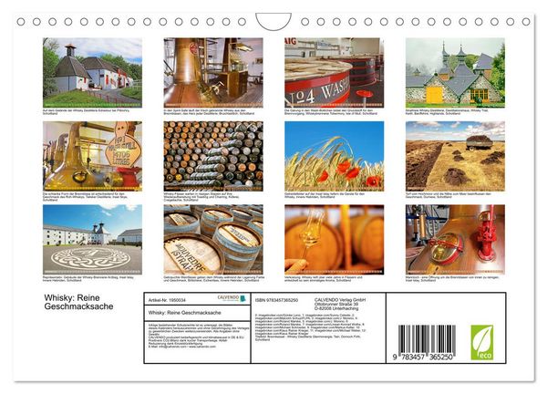 Produktbild: Whisky: Reine Geschmacksache (Wandkalender 2026 DIN A4 quer), CALVENDO Monatskalender