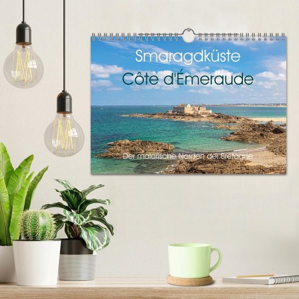 Produktbild: Smaragdk&uuml;ste C&ocirc;te d'&Eacute;meraude. Der malerische Norden der Bretagne (Wandkalender 2026 DIN A4 quer), CALVENDO Monatskalender