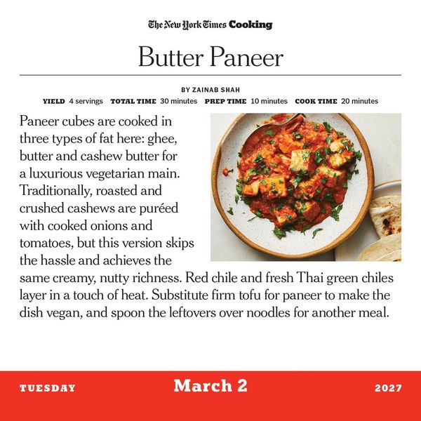 Produktbild: The New York Times Cooking Page-A-Day&reg; Calendar 2027