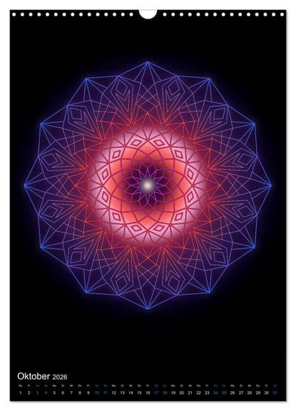 Produktbild: Mandala-Kalender 2026 (Wandkalender 2026 DIN A3 hoch), CALVENDO Monatskalender