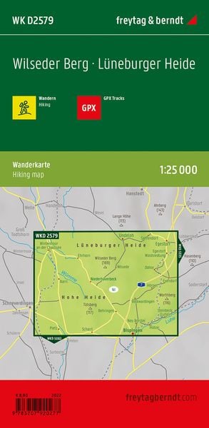 Produktbild: freytag & berndt Wanderkarte WKD 2579 Wilseder Berg, L&uuml;neburger Heide 1:25.000