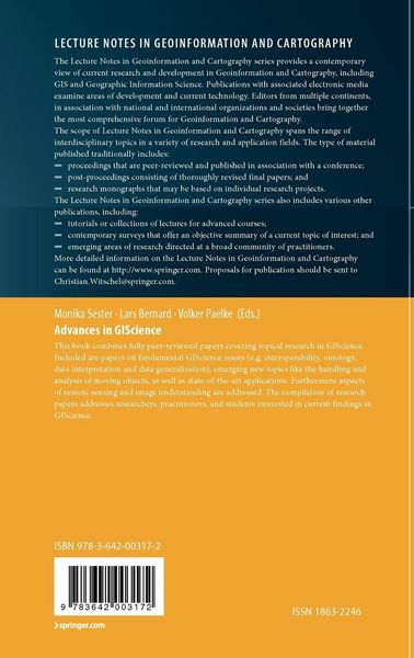 Produktbild: Advances in GIScience