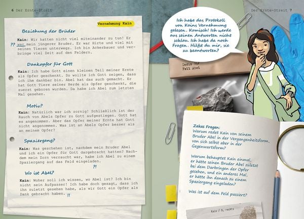 Produktbild: Die 15 spannendsten Kriminalf&auml;lle in der Bibel. Bibelgeschichten f&uuml;r Kinder als Detektivgeschichten zum Mitmachen. Bibelwissen und christliche Werten entdecken. Kinderbuch ab 8 Jahre