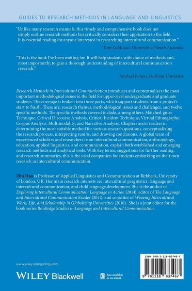 Produktbild: Research Methods in Intercultural Communication