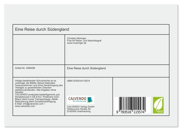 Produktbild: Eine Reise durch S&uuml;dengland (Tischkalender 2026 DIN A5 quer), CALVENDO Monatskalender