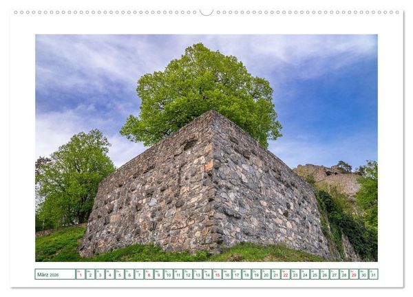 Produktbild: Festungsruine Hohentwiel im sch&ouml;nen Hegau (Wandkalender 2026 DIN A2 quer), CALVENDO Monatskalender