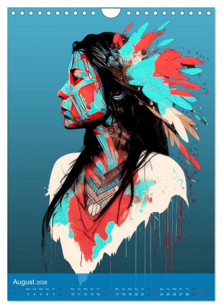 Produktbild: Native American Art (Wall Calendar 2026 DIN A4 portrait), CALVENDO 12 Month Wall Calendar