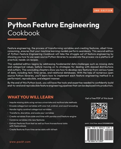 Produktbild: Python Feature Engineering Cookbook - Second Edition