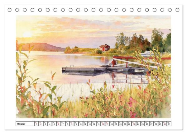 Produktbild: Finnland - Naturparadies (Tischkalender 2027 DIN A5 quer), CALVENDO Monatskalender