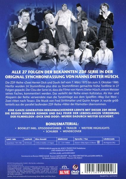 Produktbild: Zwei Herren Dick und Doof (4 DVDs) - Die Original ZDF-Serie (Fernsehjuwelen)