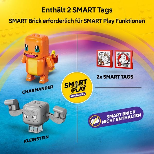 Produktbild: LEGO Pok&eacute;mon SMART Play: Glumandas und Kleinsteins H&ouml;hlenduell kompatibles Set 72157