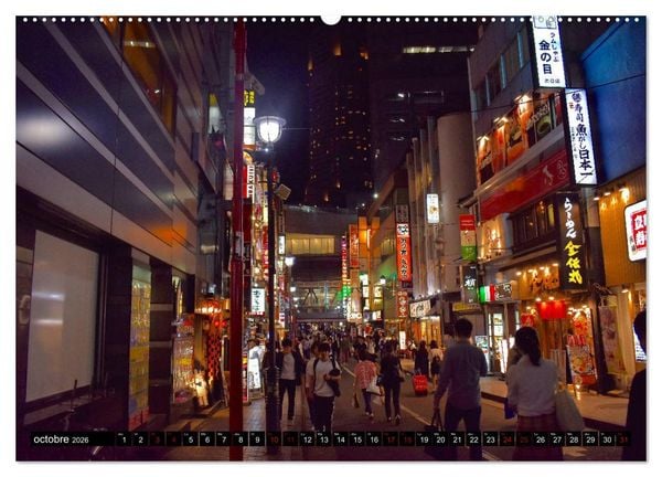 Produktbild: Les couleurs de Tokyo (Calendrier mural 2026 DIN A2 vertical) calendrier de bureau