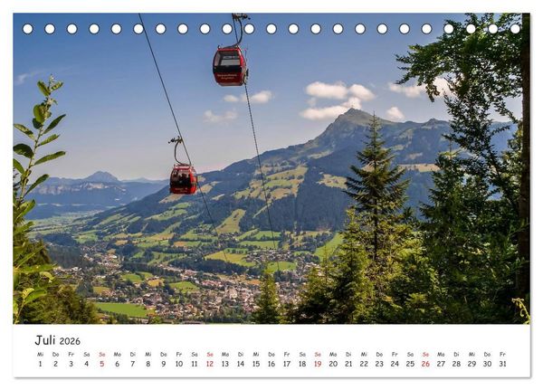 Produktbild: Kitzb&uuml;hel. Die Stadt im Herz der Alpen (Tischkalender 2026 DIN A5 quer), CALVENDO Monatskalender