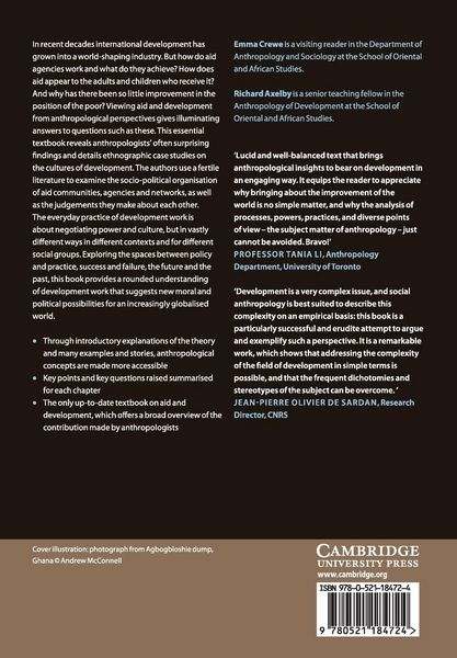 Produktbild: Anthropology and Development