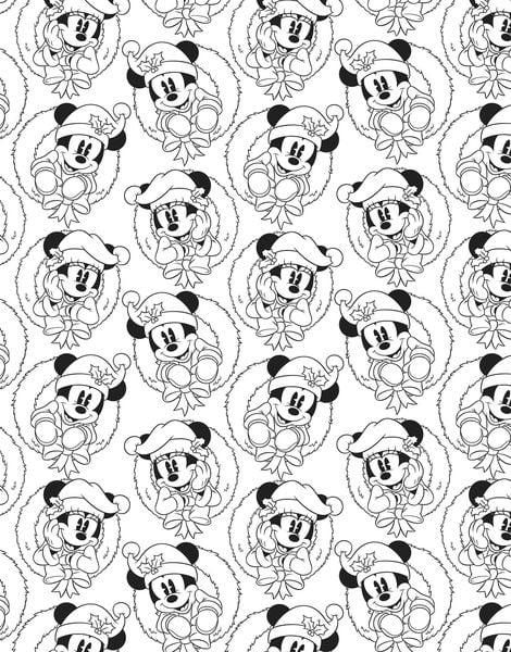 Produktbild: Disney: Weihnachtsmalblock: 40 festliche Motive zum Ausmalen