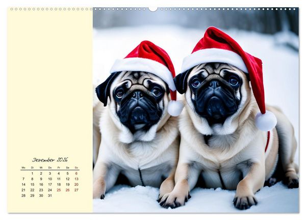 Produktbild: Gut beh&uuml;tete Hunde (Wandkalender 2026 DIN A2 quer), CALVENDO Monatskalender